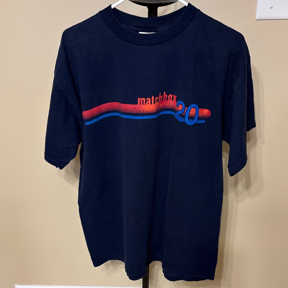 Vintage Match Box 20 Navy Graphic T-Shirt XL